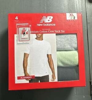 New Balance Crew Neck Undershirt Size XL 4-Pack